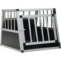 vidaXL Hundetransportbox 54 x 69 x 50 cm Silber