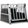 vidaXL Hundetransportbox 54 x 69 x 50 cm Silber
