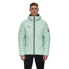Mammut Winter-Daunenjacke Broad Peak Insulated Hooded (Kapuze, wärmend dank Daunenfüllung) mintgrün/schwarz Herren