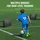 Vevor Fußball Rebound Board, Tragbares Prellwand Brett 100 x 40 cm, Rebounder Wand-Rebound-Ausrüstung, Kinder & Jugendliche, Doppel-Winkel-Board Rebounder Kicker für Fußball Training Schwarz
