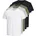 Jxj Kurzarm-T-Shirt 5 Einheiten White Detail Packed W All Colors 2XL