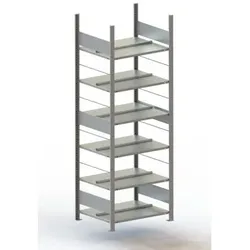 Grundregal META COMPACT S3 2200x750x600 108 Ordner 6 Böden, vzk, zerlegt