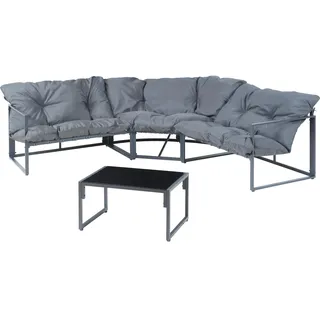 casa.pro Karg Loungeset dunkelgrau