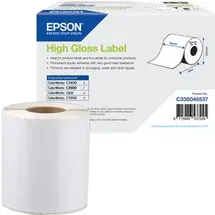 Epson High Gloss Label - Continuous, 76 mm x 33m, Endlos-Etiketten, Papier, glänzend