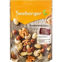 Seeberger Nusskernmischung 5er Pack: Pure Nuss-Mischung aus knackigen Haselnusskernen, Mandeln, Walnüssen & Cashewkernen - intensives Nuss-Aroma - ungeröstet, glutenfrei (5 x 150 g)