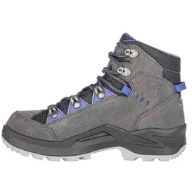 Lowa Kody Evo GTX Mid Junior (Veloursleder, wasserdicht) anthrazitgrau/blau Kinder