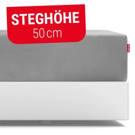 Bett1.de Spannbettlaken BODYGUARD 120 x 200 cm silber