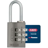 ABUS Zahlenschloss 145, Farbe: Titanium|Größe: 145/20 titanium