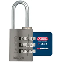 ABUS AB145/20 TITANIO 466137 Vorhängeschloss, Grau