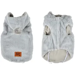 Hundejacke Teddyfleece grau Gr. L
