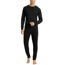 SCHIESSER Uncover by Schiesser Herren Schlafanzug lang, Schwarz 52