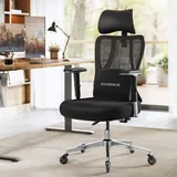 Songmics Bürostuhl Drehstuhl schwarz