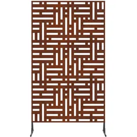 vidaXL Sichtschutz 90 x 200 cm Grau Stahl