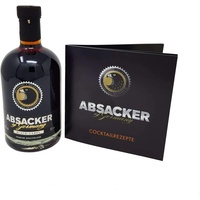 ABSACKER of Germany + Absackercocktaibuch SET – Kräuterlikör  28% vol.  0,5l