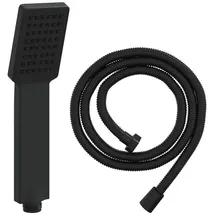vidaXL Duschkopfset Schwarz 150 cm Edelstahl