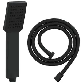 vidaXL Duschkopfset Schwarz 150 cm Edelstahl