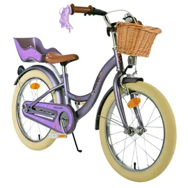 Volare Blossom Kinderfahrrad - Mädchen 18 Zoll - Lila