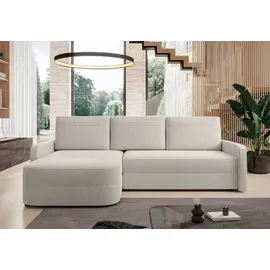 ax living Eckcouch mit Schlaffunktion 250 cm Beige