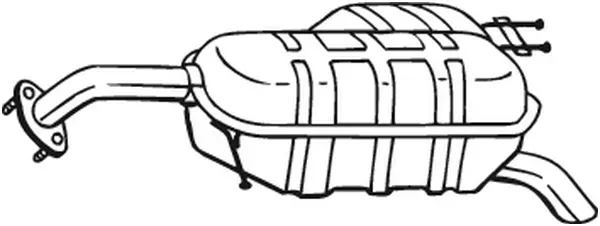 BOSAL Endschalldämpfer 169041 für KIA