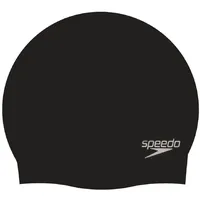 Speedo Plain Moulded Silicone Badekappe schwarz Einheitsgröße