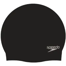 Speedo Plain Moulded Silicone Badekappe schwarz Einheitsgröße