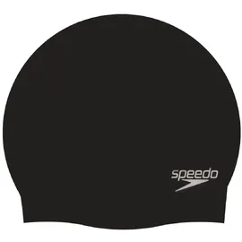 Speedo Plain Moulded Silicone Badekappe schwarz Einheitsgröße