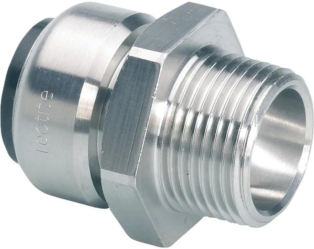 Steckfitting Übergangsnippel AG (Ausführung: 18 mm x DN 15 (1/2''))