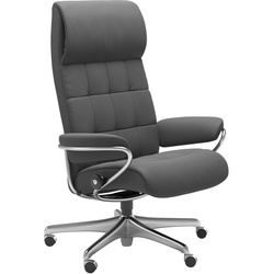 STRESSLESS Bürostuhl London Star High Back Leder Grau Batick Grey