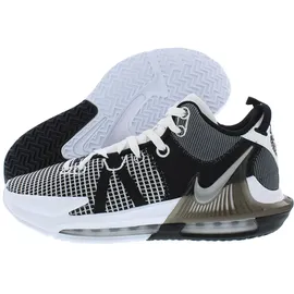 Nike Herren Lebron Witness VII, WHITE/METALLIC SILVER-BLACK, 44