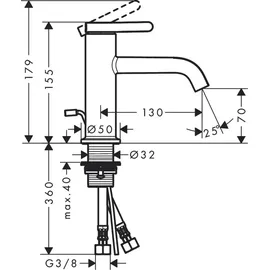Hansgrohe Axor One Einhandmischer Chrom