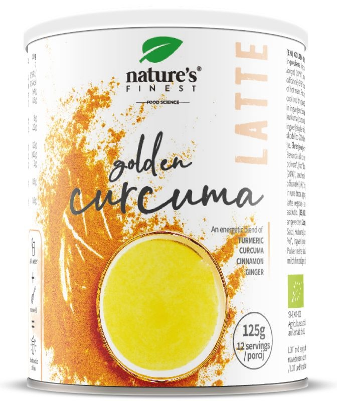 Nature's Finest BIO Golden Curcuma latte- Goldene Milch Pulver 125 g