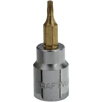 Kraftwerk 3/8" TX-Bit-Stecknuss T10 mit Bohrung