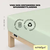 schlafgut Easy Jersey 120 x 200 - 130 x 200 cm green light