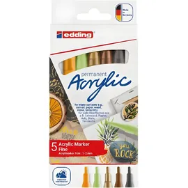 edding Acrylmarker 5 St. mehrfarbig