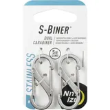 NITE IZE Karabiner 39,6 mm x 14,2 mm 2 St. Grau/Silber