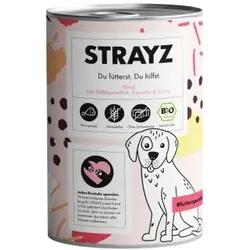 STRAYZ BIO 6x400g Rind mit Süßkartoffel, Karotte & Birne