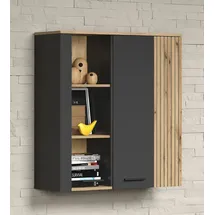trendteam Vitrine Esteban 0 x 0 x 0 cm Grau