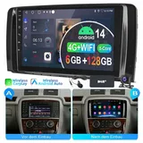 ESSGOO 6+128G Für Mercedes-Benz R-Klasse W251 Apple Carplay Navi 4G Autoradio (Digitalradio (DAB), RDS, FM, AM, 8-Kern Carplay Android Auto GPS Navi WIFI BT 4G LTE)