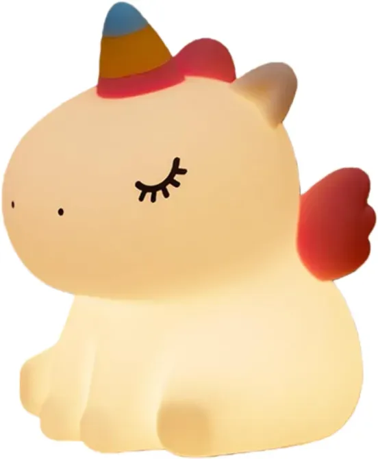 VIVREAL Nachtlicht Kinder, Unicorn Nachtlicht Baby Stilllicht, Nachttischlampe Kinder, Einhorn Geschenke FüR Mädchen, Babyzimmer Kawaii Deko,Baby Geschenk Mädchen 3-16 Jahre 1200mAh