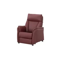 Hukla Relaxsessel Pascal Leder 83 x 105 x 90 cm Rot drehbar