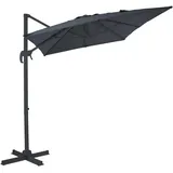 Axi Coco Ampelschirm 200x300cm grau/grau (A100.123.55)
