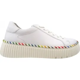 Gabor Plateau Schnürschuhe in Weiß 40 EU - Gr.: