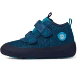 Affenzahn Minimal Lowboot Happy Smile Knit Vegan, 30/30 Kinder, Bär blau - 30 EU