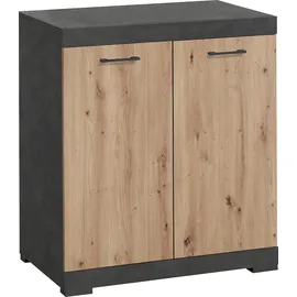 FMD Kommode FMD "Bristol", braun (matera, artisan), B:80cm H:89,9cm T:49,9cm, Holzwerkstoff, Sideboards, Kommode, In unterschiedlichen Tiefen, mit verstellbaren Böden