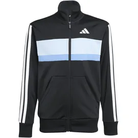 adidas Tiberio 3 Stripes Trainingsanzug Black/Glow Blue/Blue Fusion/White 140