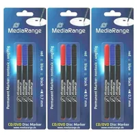 MediaRange CD-Marker farbsortiert 0,7 mm, 3 St.