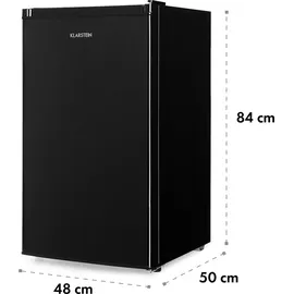 Klarstein Cool Cousin Kühlschrank (81 l, 830 mm hoch, Schwarz)