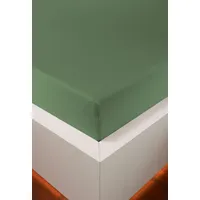 Bellana jersey Royal jersey Spannbetttuch Grün, 180-200 x 200-220