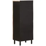 vidaXL Highboard mit Tür Weiße gewaschene Oberfläche 40 x 110 cm