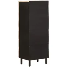 vidaXL Highboard mit Tür Weiße gewaschene Oberfläche 40 x 110 cm